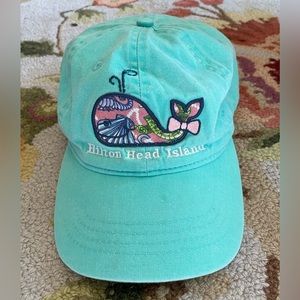 Aqua Vineyard Vines style HHI ball cap